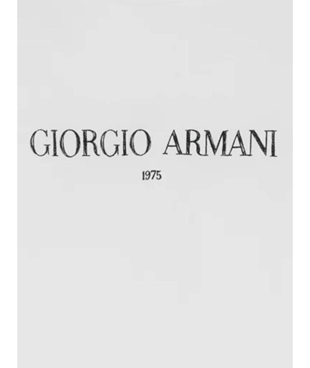 GIORGIO ARMANI Белая хлопковая футболка, фото 3