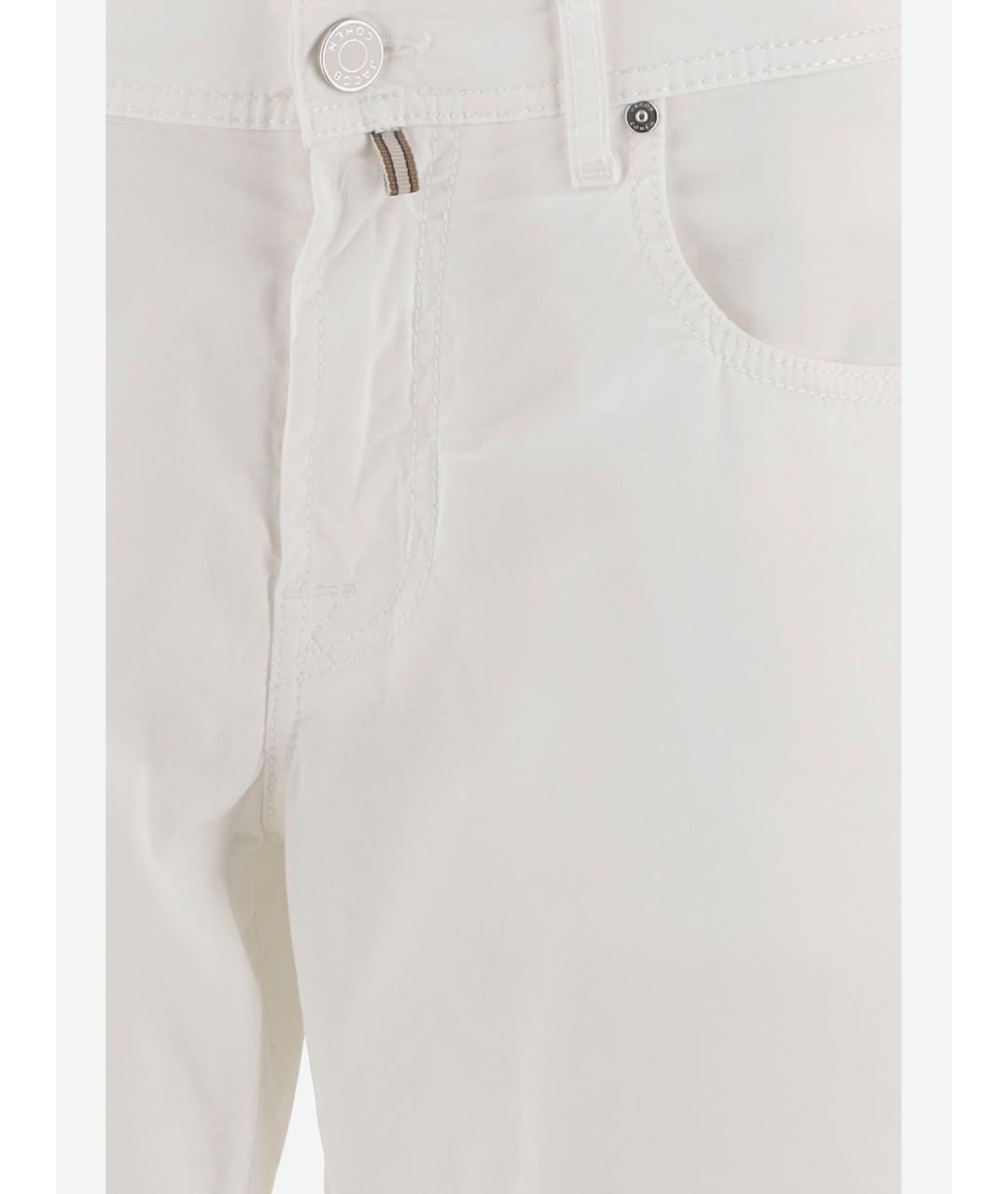 JACOB COHEN Белые хлопковые шорты, фото 3