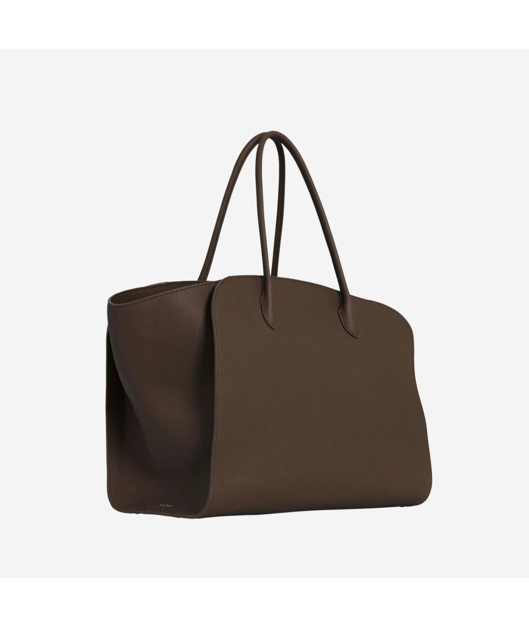 THE ROW Хаки кожаная сумка тоут, фото 2