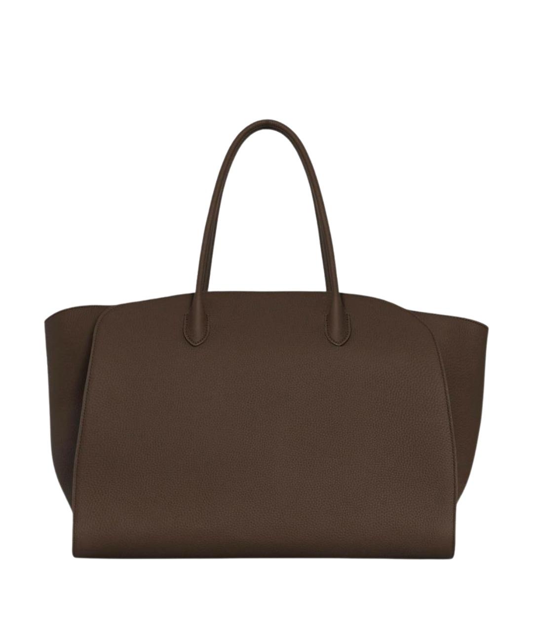 THE ROW Хаки кожаная сумка тоут, фото 1