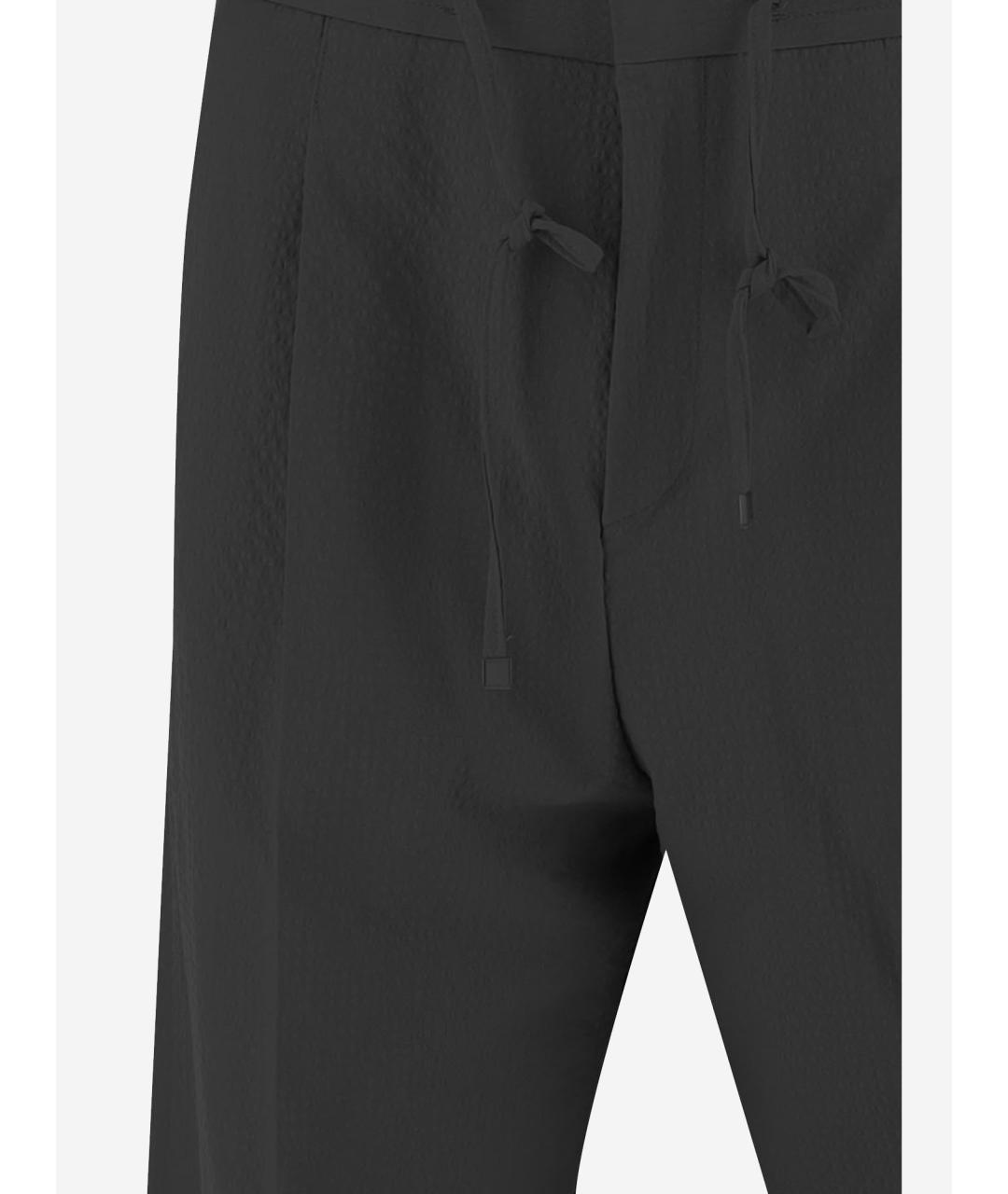 HUGO BOSS Черные хлопковые повседневные брюки, фото 3