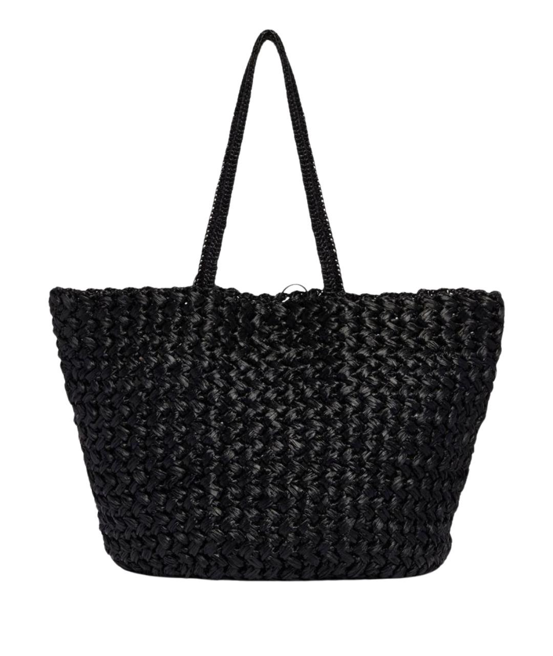 THE ROW Черная пелетеная сумка тоут, фото 1