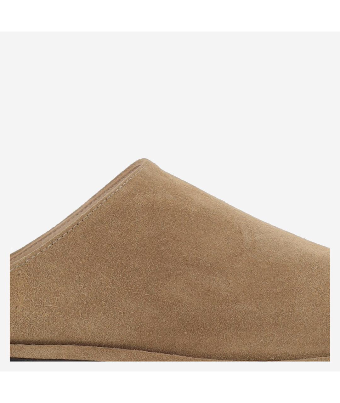 THE ROW Бежевые замшевые мюли, фото 5
