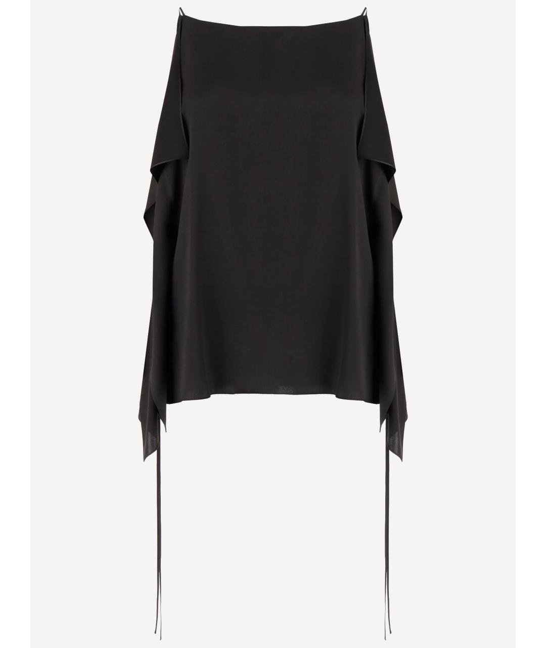 THE ROW Черная шелковая блузы, фото 2