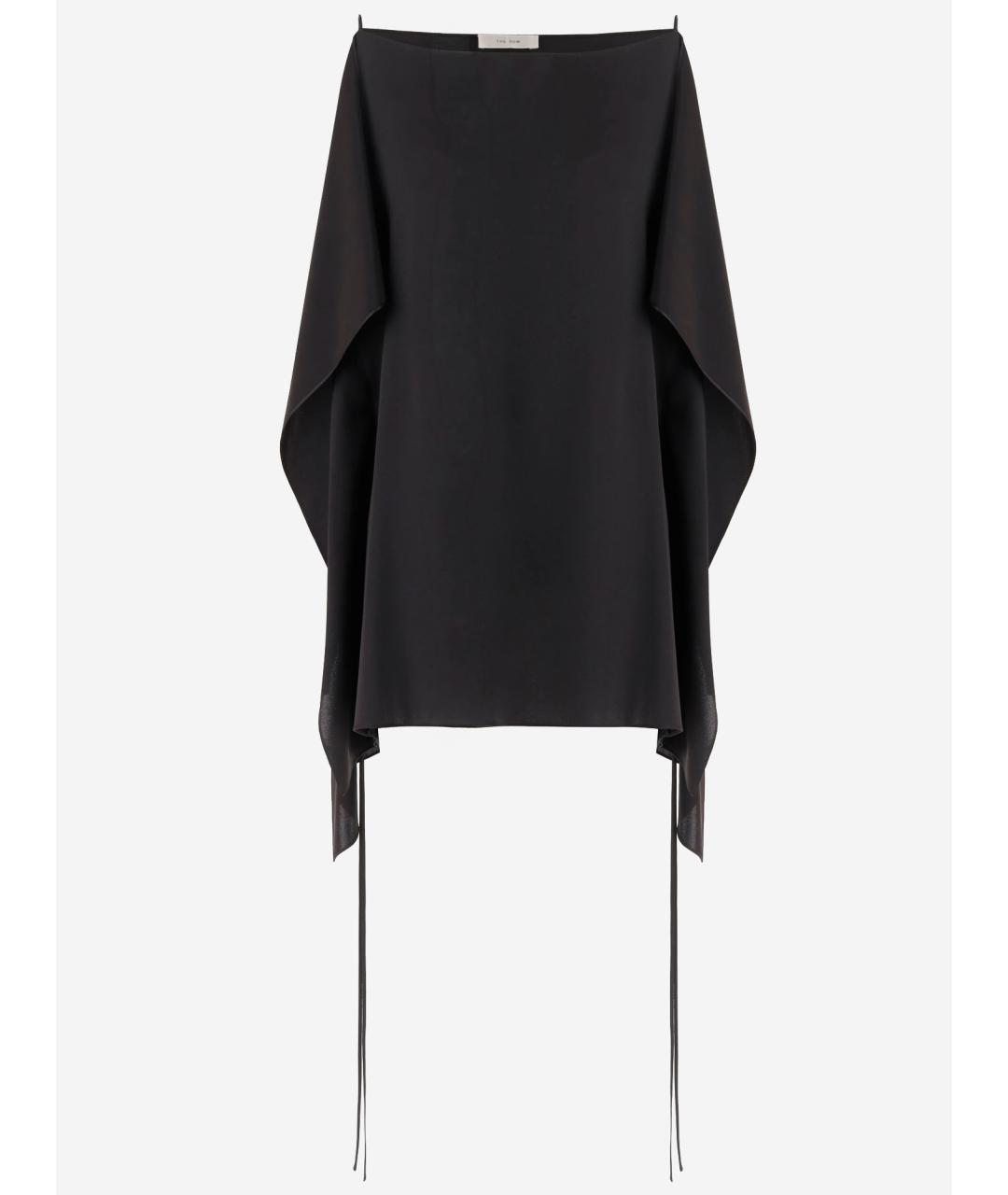 THE ROW Черная шелковая блузы, фото 4