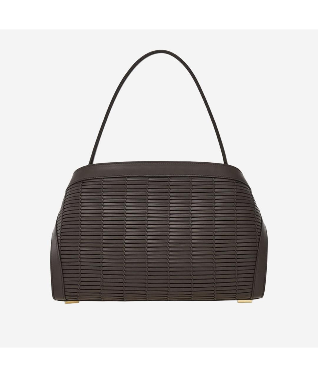 FERRAGAMO Коричневая кожаная сумка тоут, фото 4