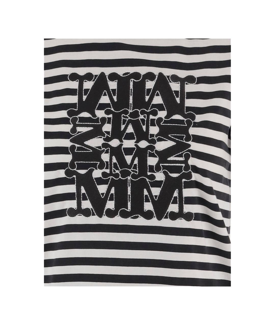 MAX MARA Черная хлопковая футболка, фото 3