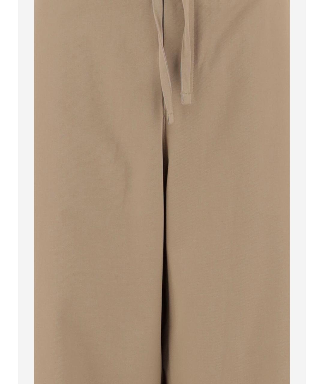 Ami Paris Бежевые хлопковые повседневные брюки, фото 3