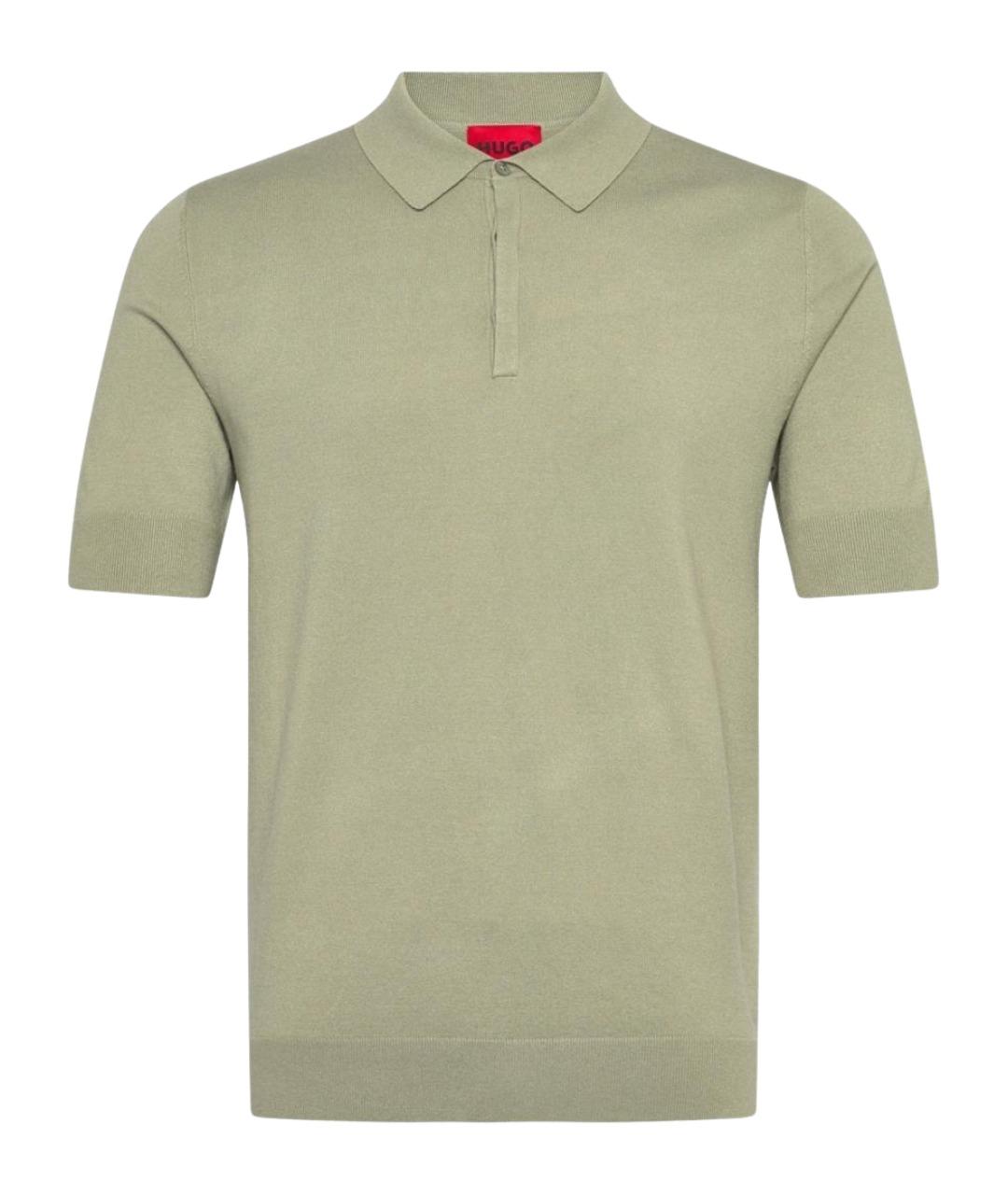 HUGO BOSS Зеленые поло с коротким рукавом, фото 1