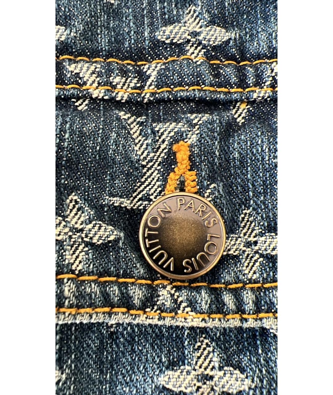 LOUIS VUITTON Голубая деним куртка, фото 5