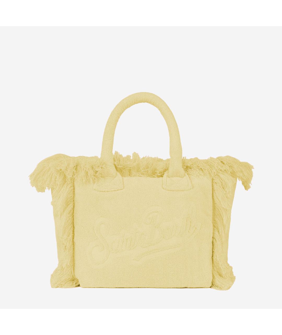 MC2 SAINT BARTH Желтая тканевая сумка тоут, фото 3