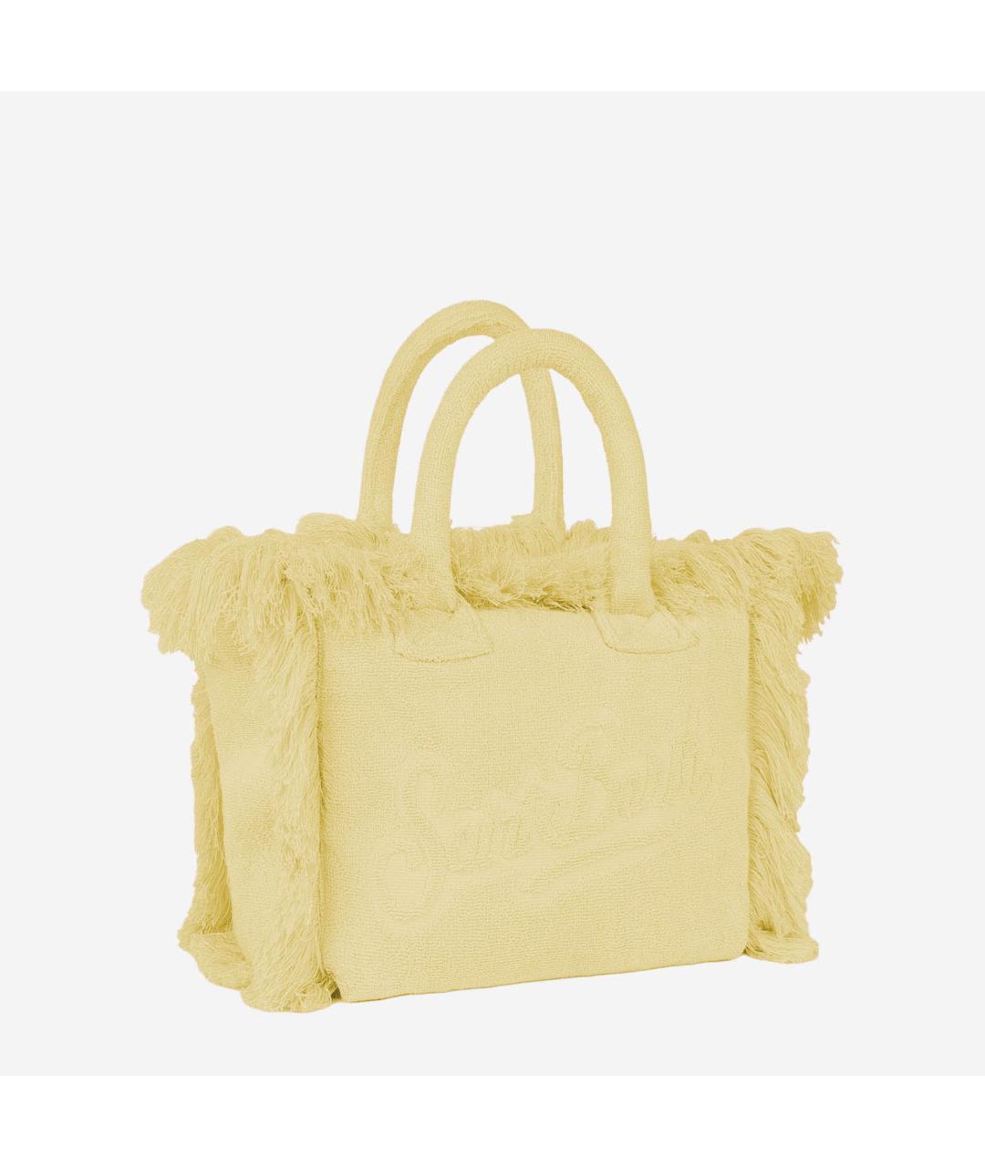 MC2 SAINT BARTH Желтая тканевая сумка тоут, фото 2