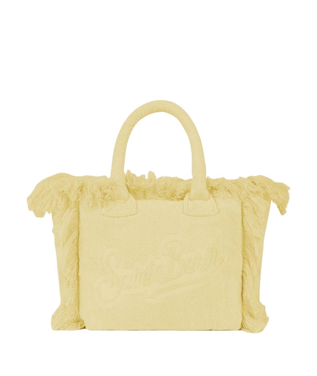 MC2 SAINT BARTH Желтая тканевая сумка тоут, фото 1