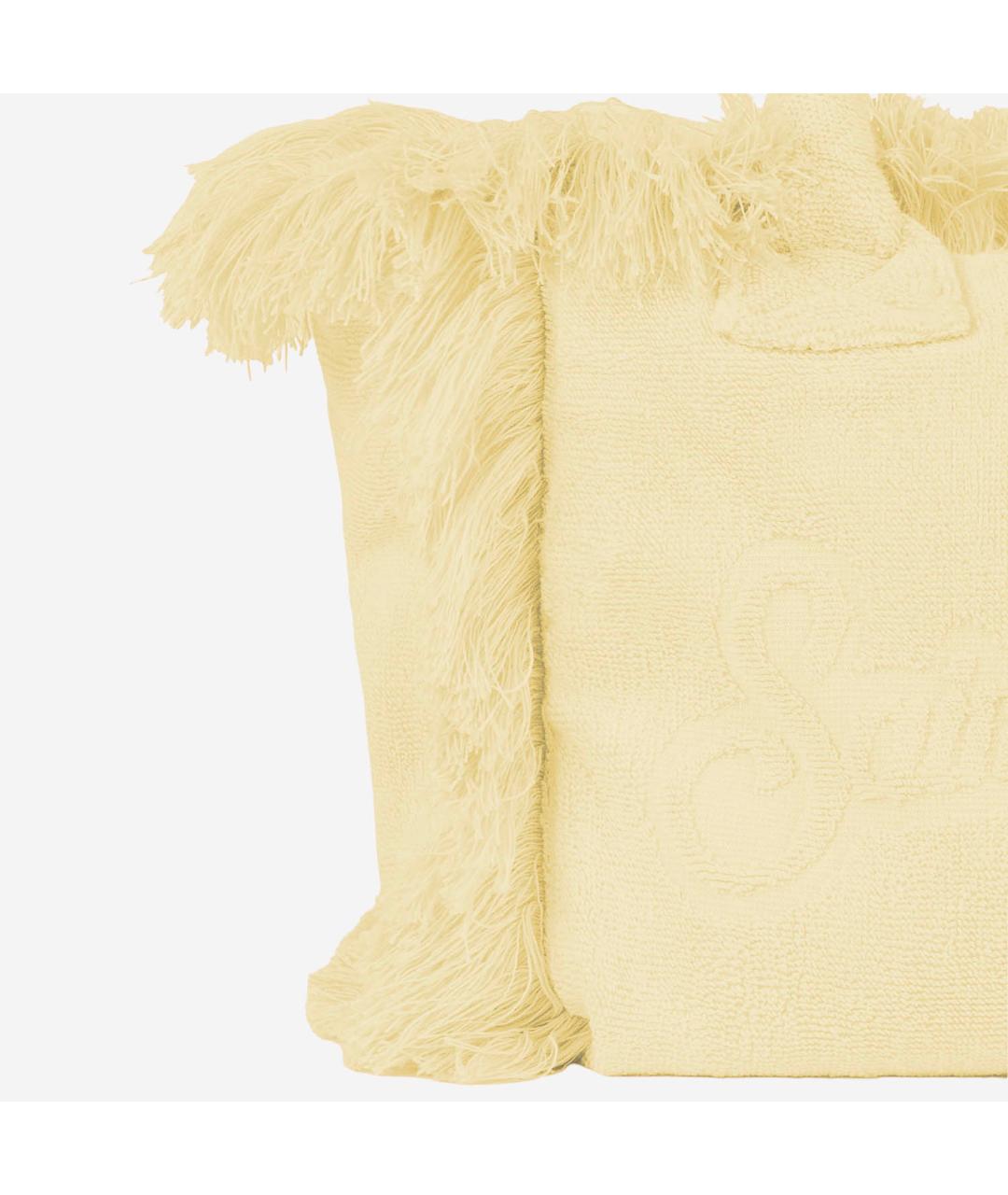 MC2 SAINT BARTH Желтая тканевая сумка тоут, фото 4