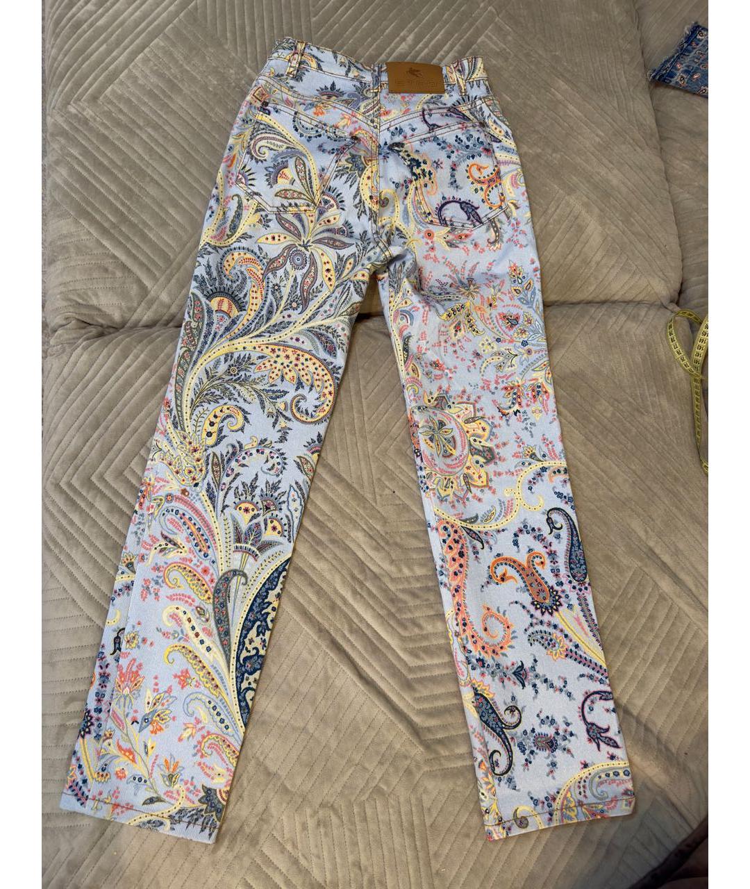 ETRO Мульти хлопковые прямые джинсы, фото 2