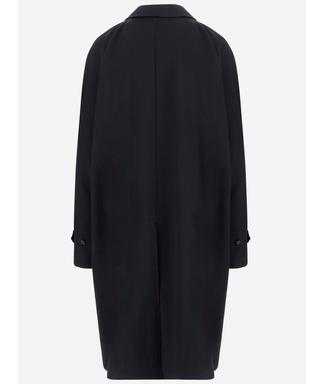 THE ROW Темно-синий шерстяной тренч/плащ, фото 2