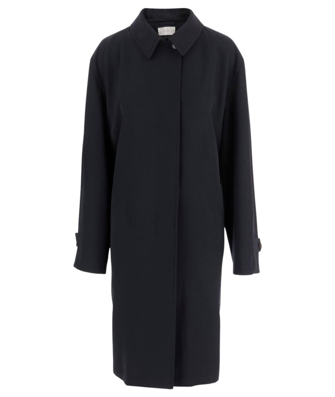 THE ROW Темно-синий шерстяной тренч/плащ, фото 1