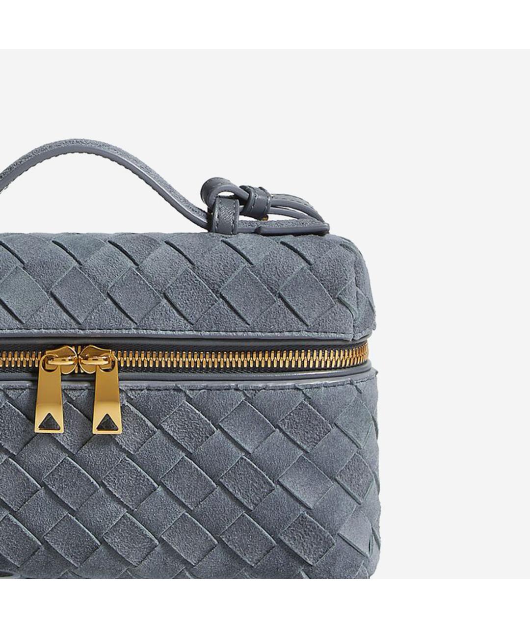 BOTTEGA VENETA Серая замшевая сумка через плечо, фото 4