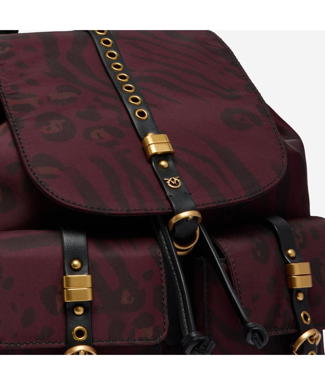 PINKO Бордовый тканевый рюкзак, фото 3