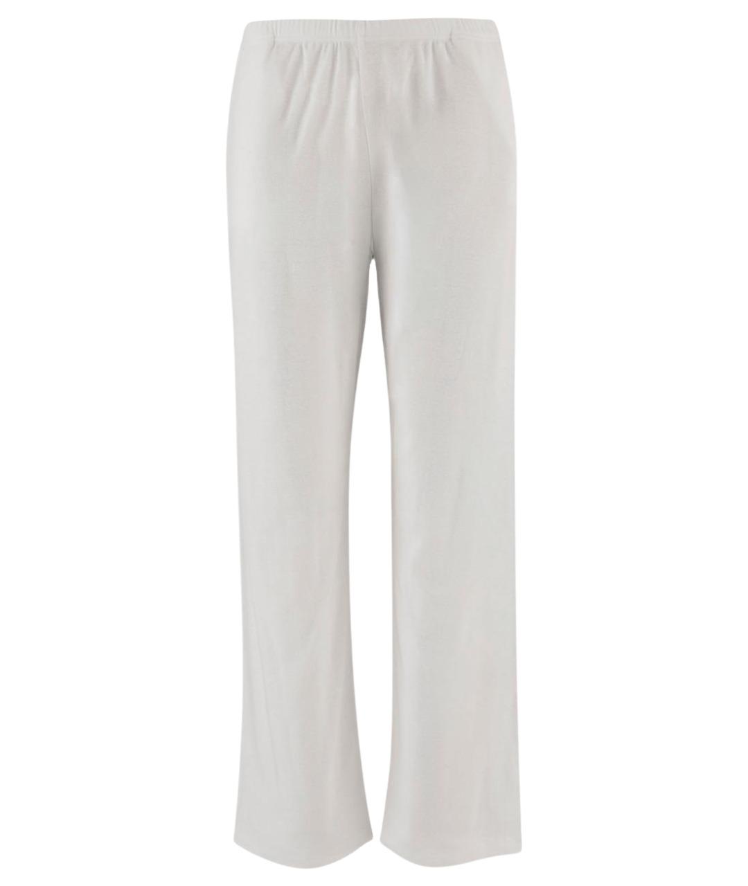 THE ROW Белые хлопковые прямые брюки, фото 1