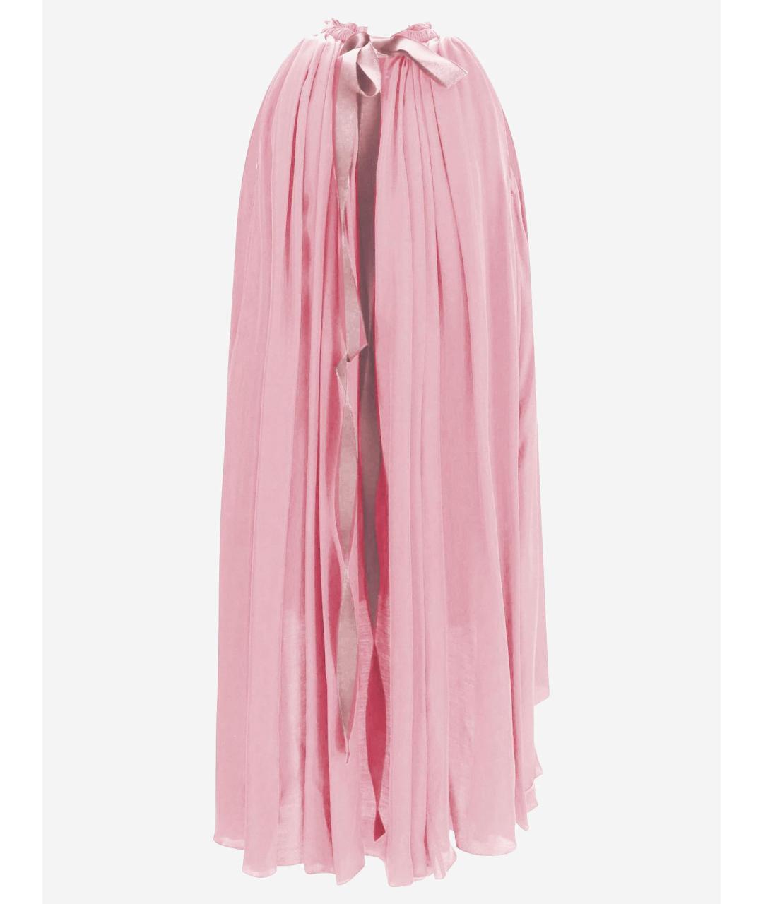 Sa Su Phi Розовое хлопковое коктейльное платье, фото 2