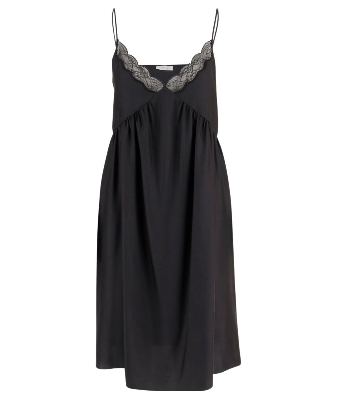 THE ROW Черное шелковое повседневное платье, фото 1