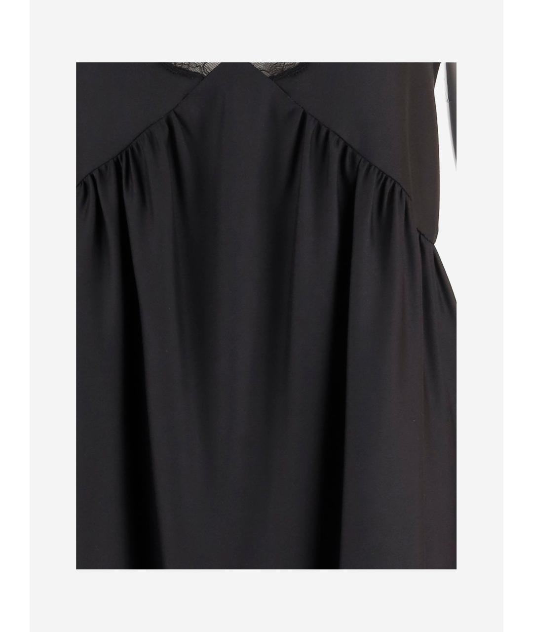 THE ROW Черное шелковое повседневное платье, фото 3