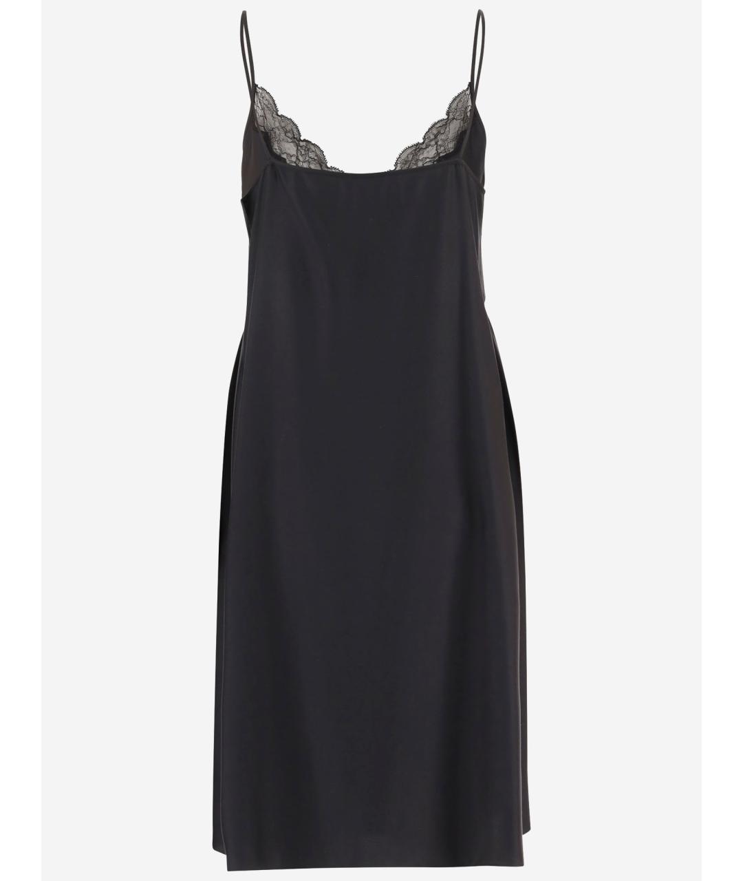 THE ROW Черное шелковое повседневное платье, фото 2