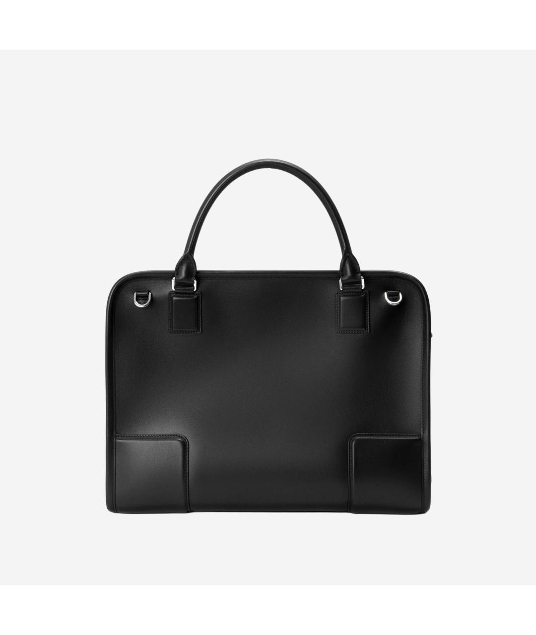 LOEWE Черная кожаная сумка тоут, фото 3