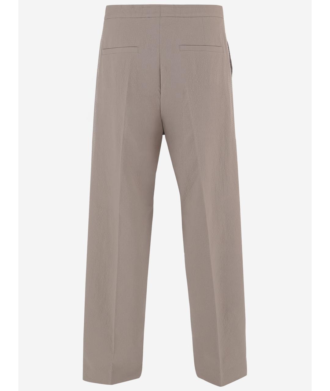 HUGO BOSS Бежевые хлопковые повседневные брюки, фото 2