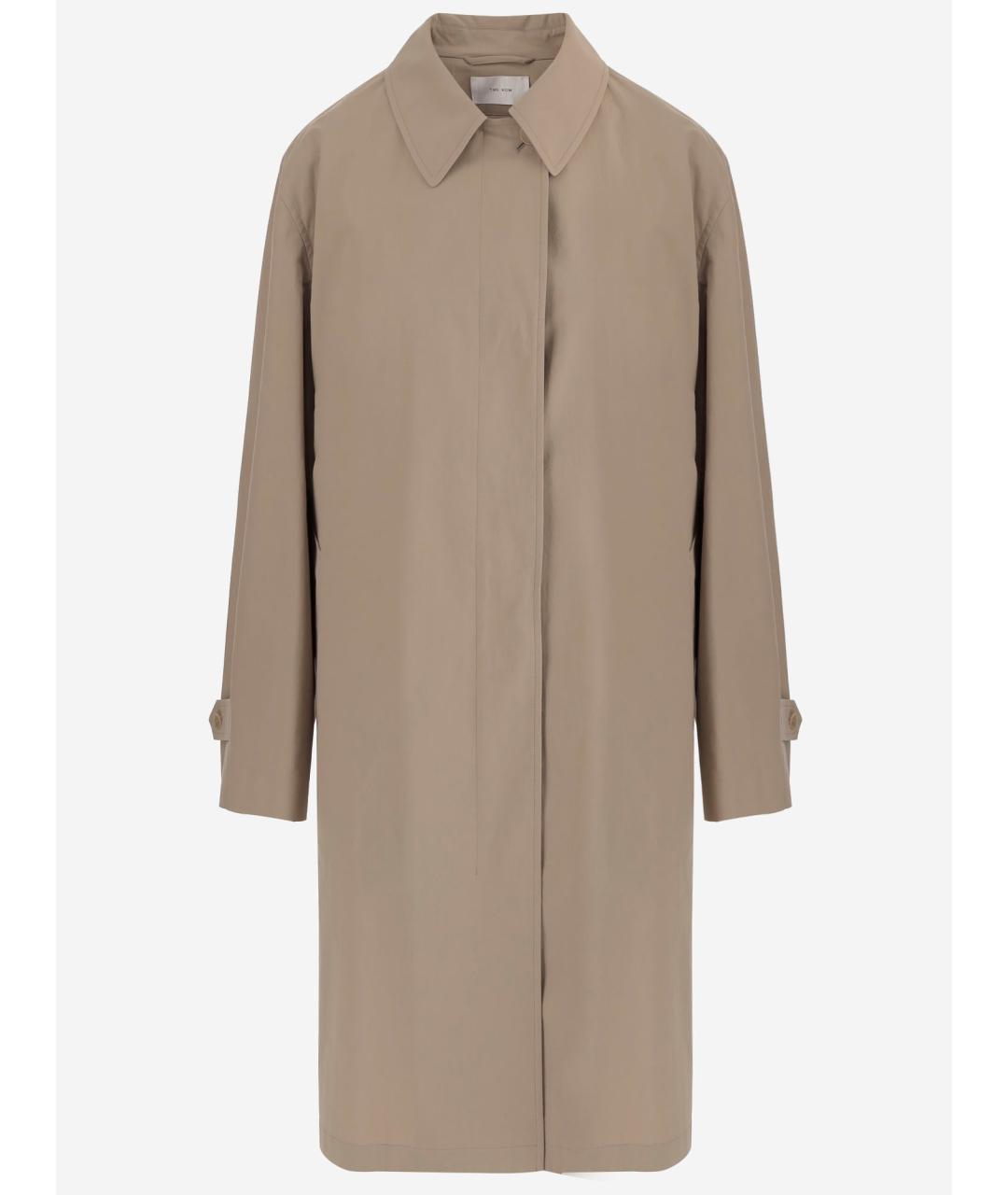 THE ROW Бежевый хлопковый тренч/плащ, фото 4