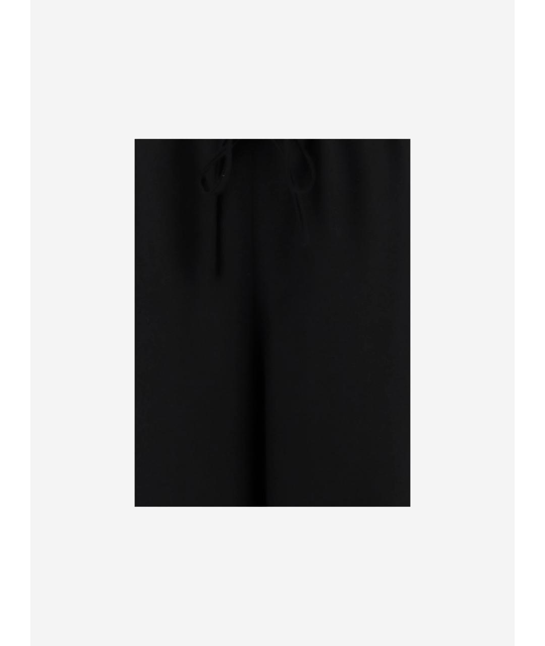 THE ROW Черные шерстяные прямые брюки, фото 3