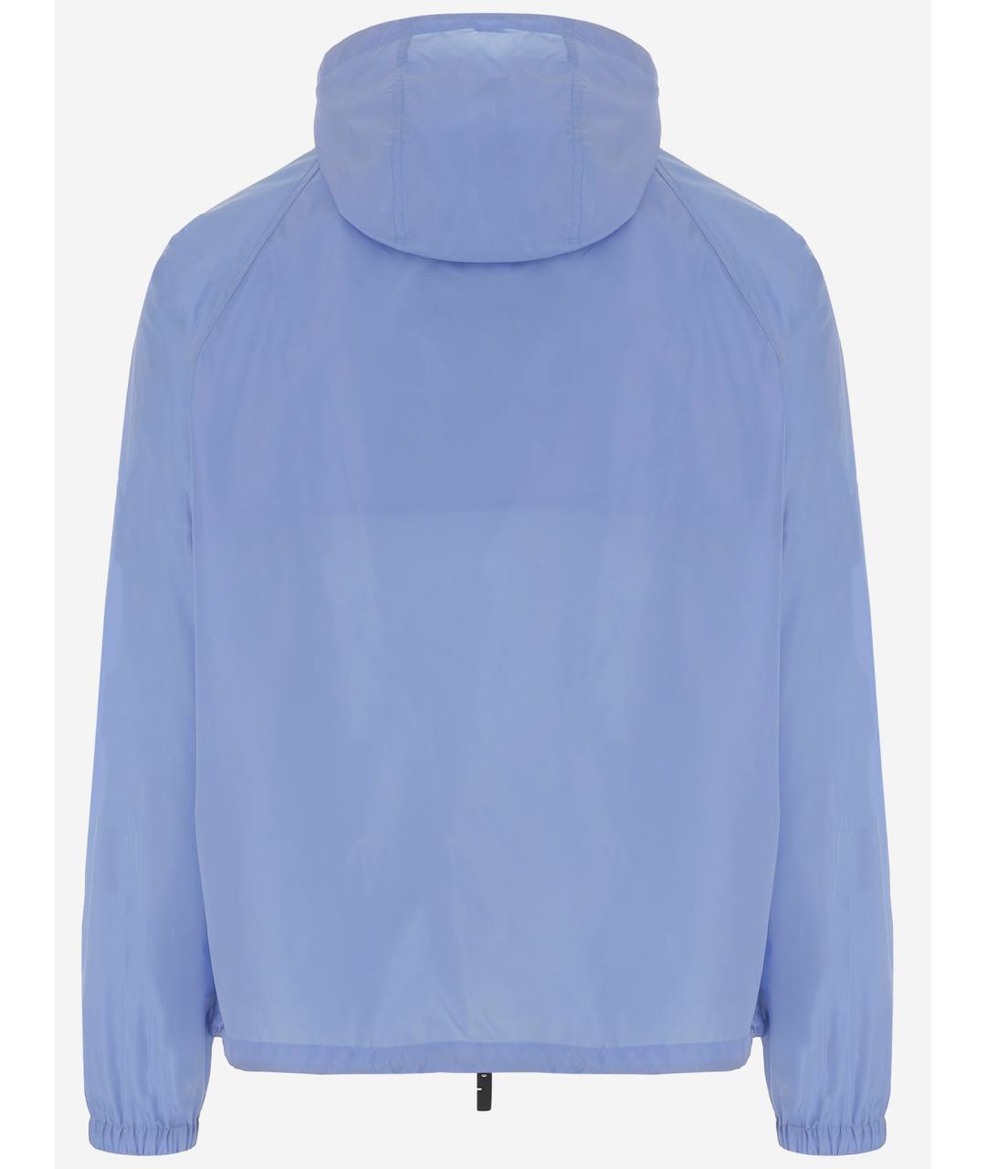 BURBERRY Голубая полиамидовая куртка, фото 2