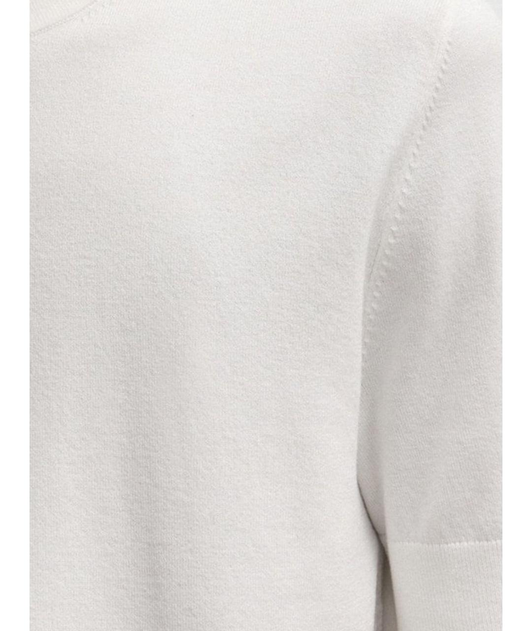 HUGO BOSS Белый вискозный джемпер / свитер, фото 3