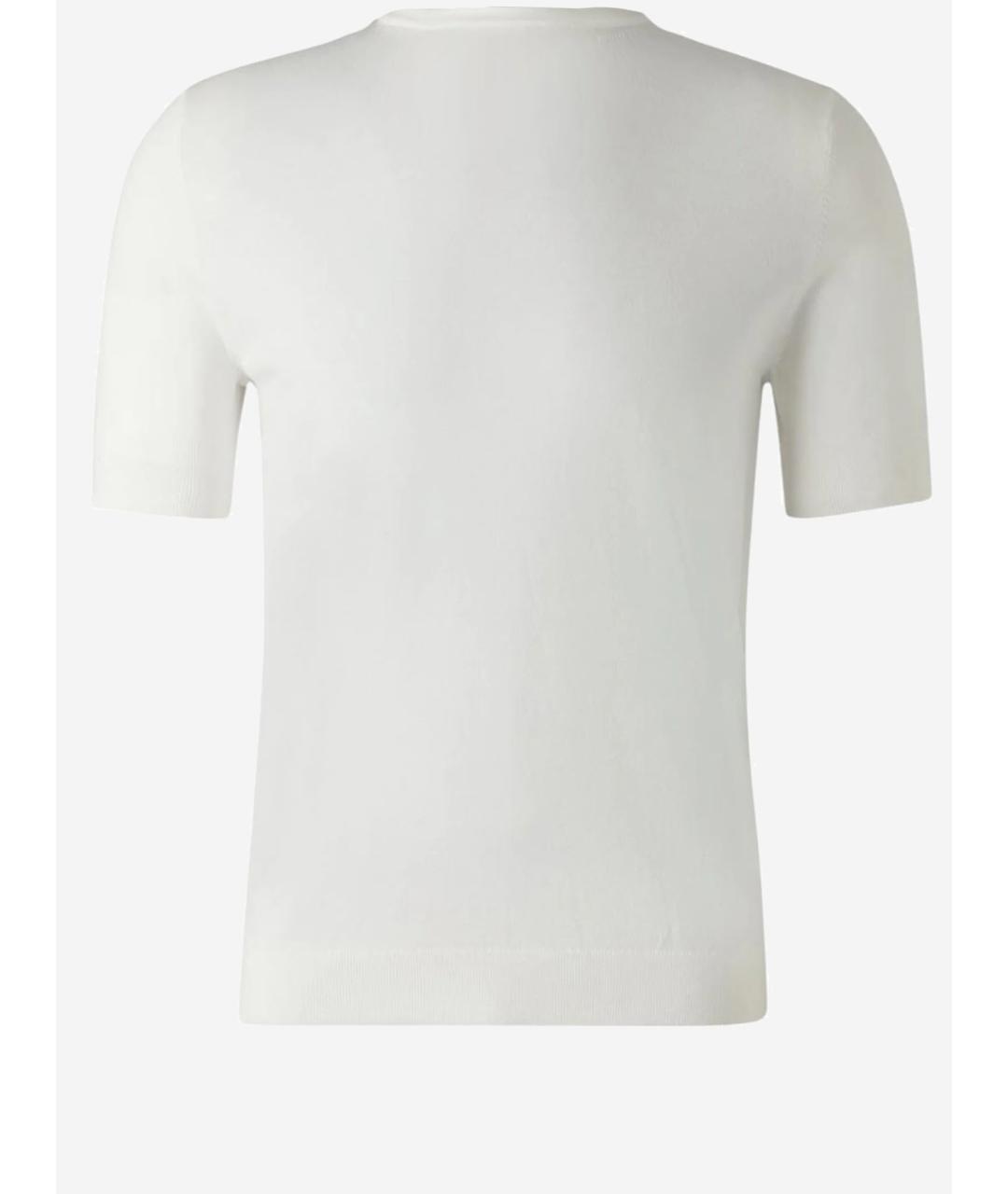 HUGO BOSS Белый вискозный джемпер / свитер, фото 2