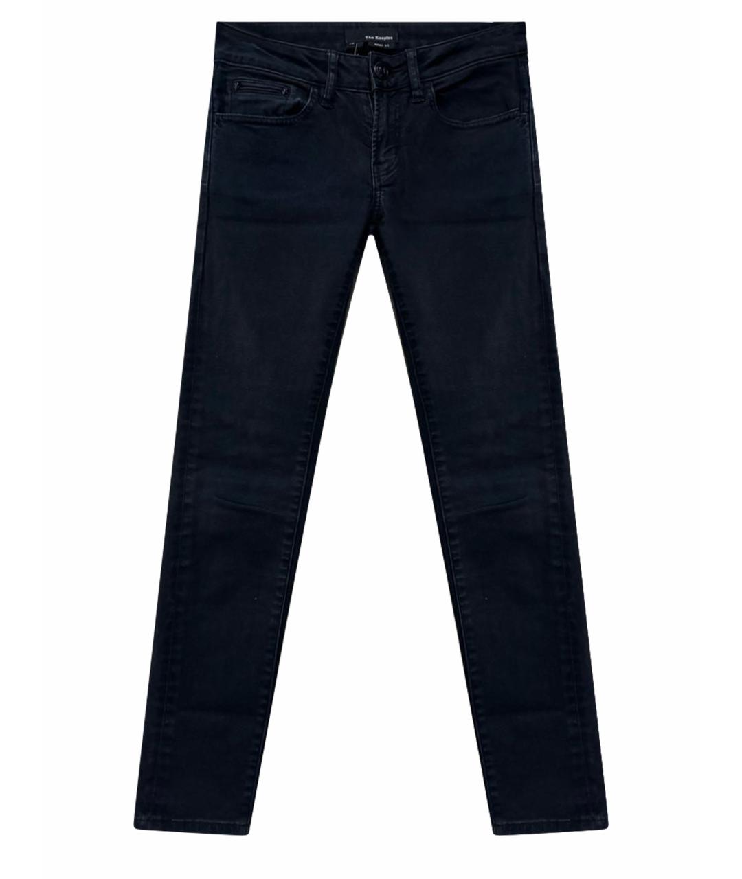 THE KOOPLES Темно-синие хлопко-лиоцелловые джинсы слим, фото 1