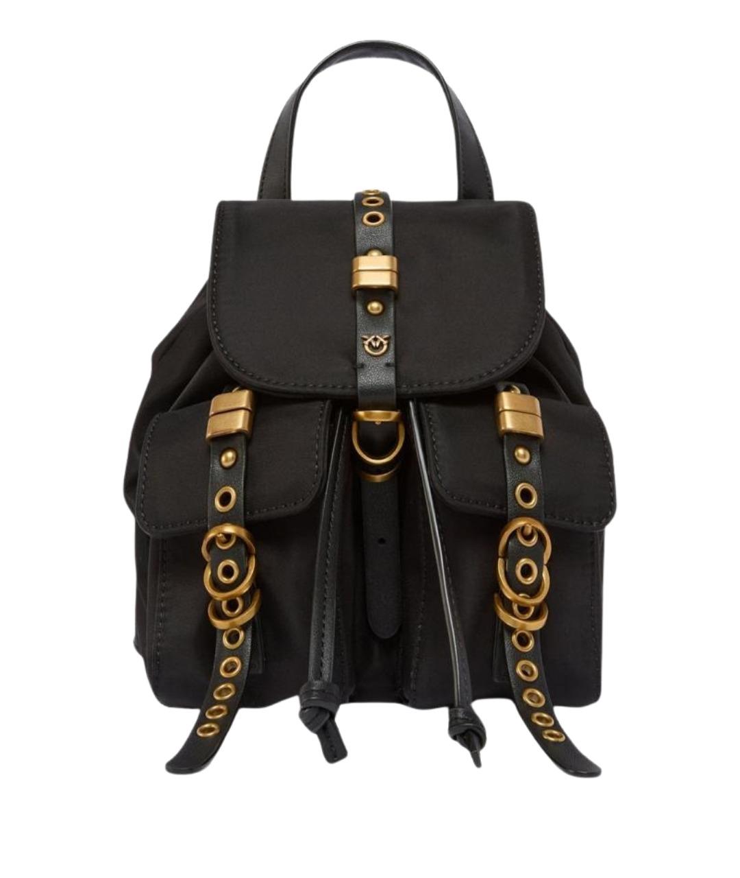 PINKO Черный тканевый рюкзак, фото 1