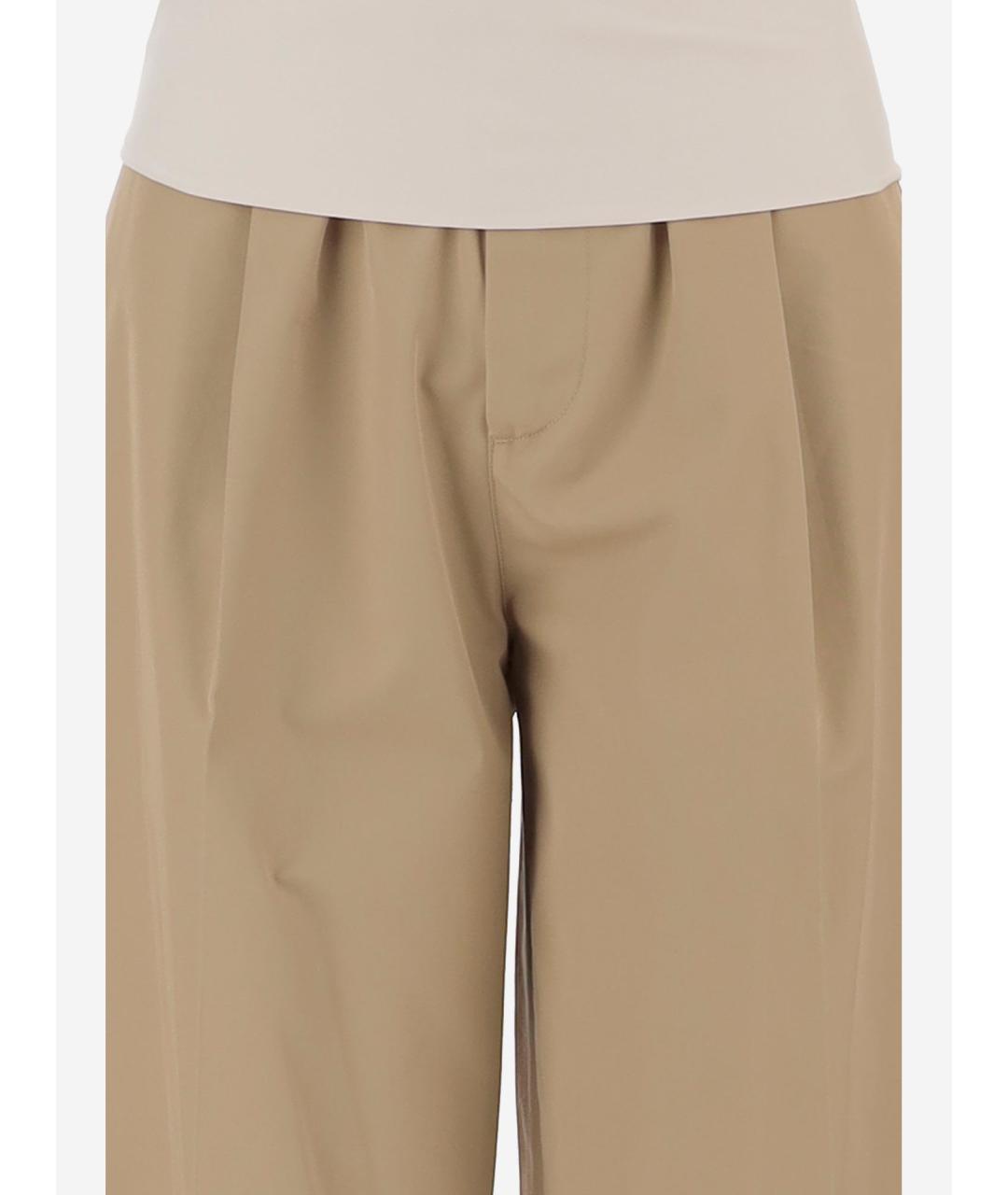 DARKPARK Бежевые хлопковые брюки широкие, фото 3