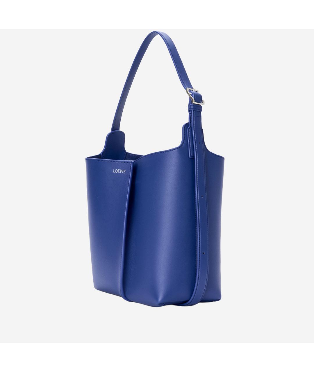 LOEWE Синяя кожаная сумка тоут, фото 2