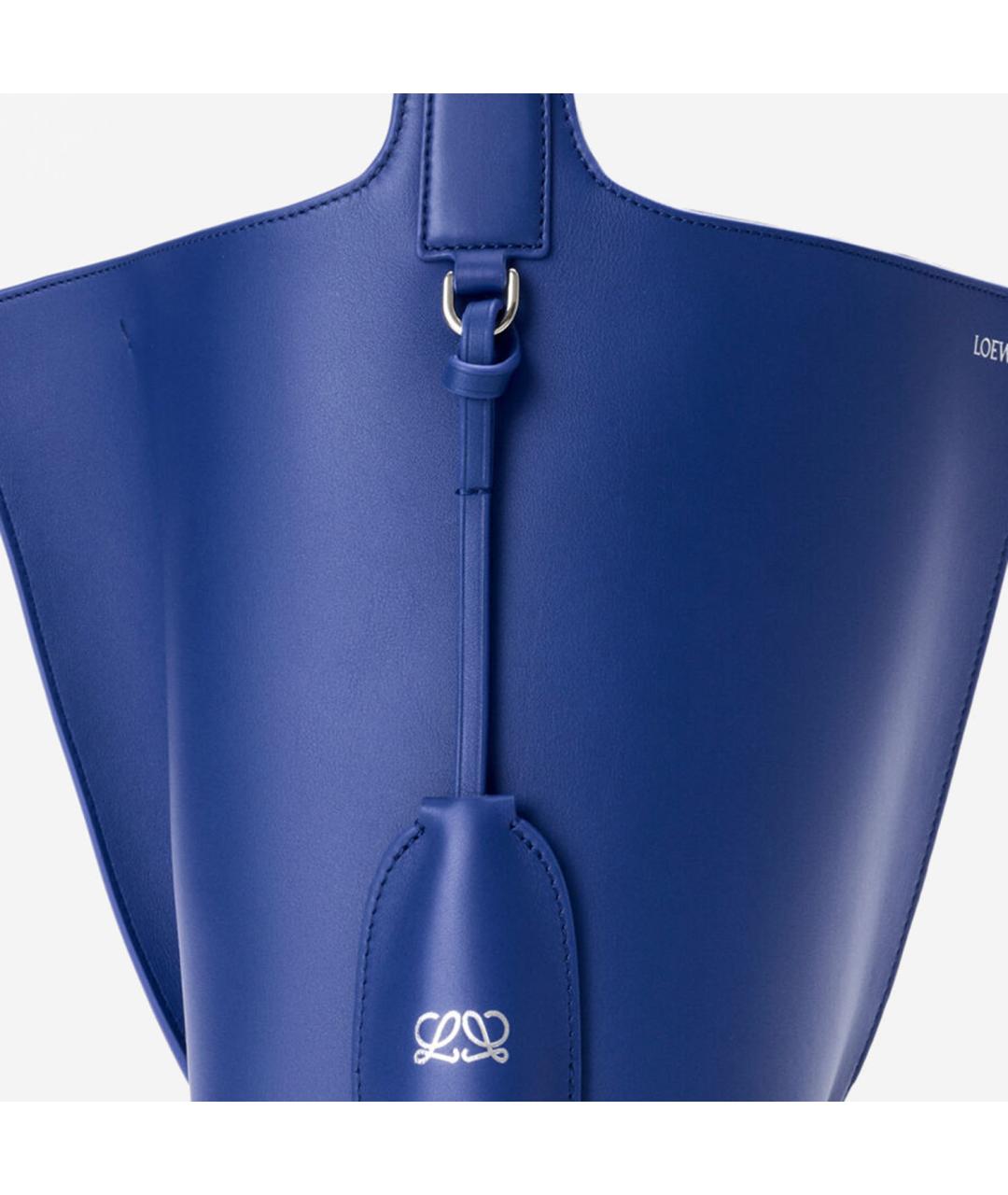 LOEWE Синяя кожаная сумка тоут, фото 4