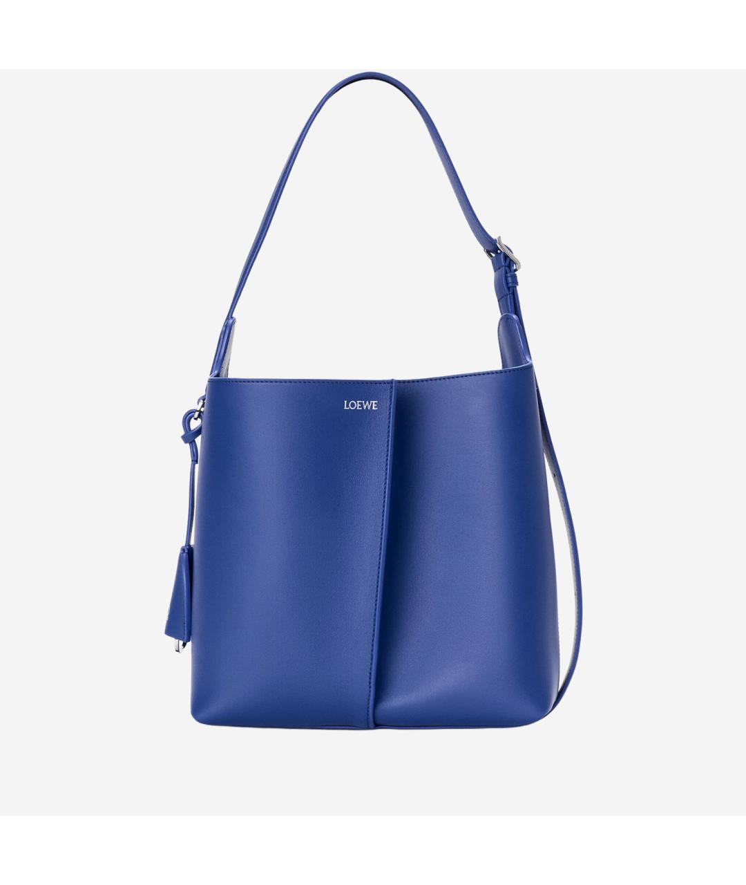 LOEWE Синяя кожаная сумка тоут, фото 5