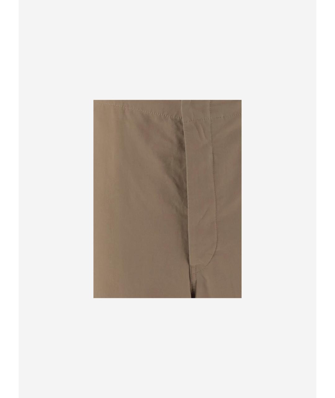 THE ROW Бежевые хлопковые повседневные брюки, фото 3