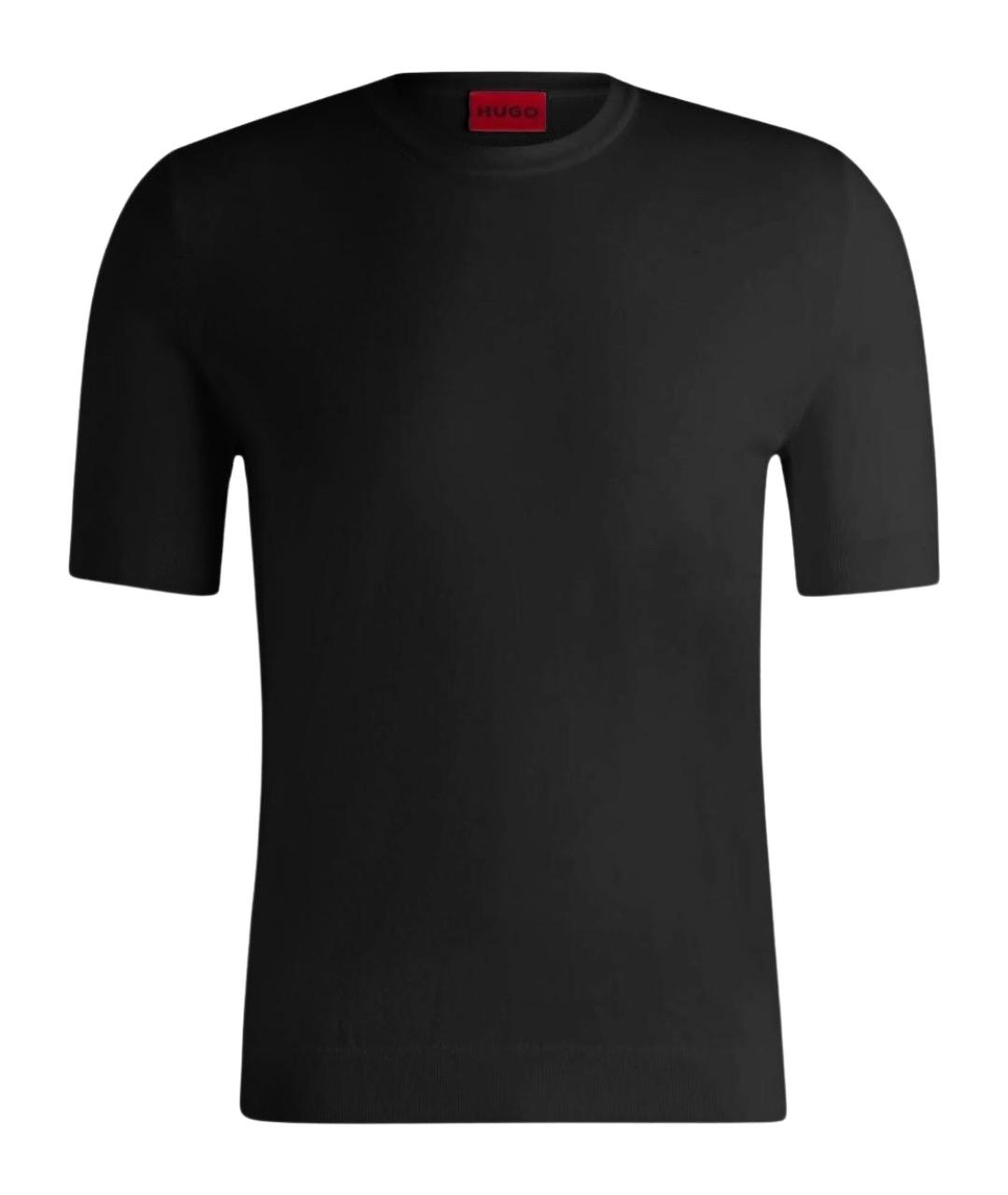 HUGO BOSS Черный вискозный джемпер / свитер, фото 1