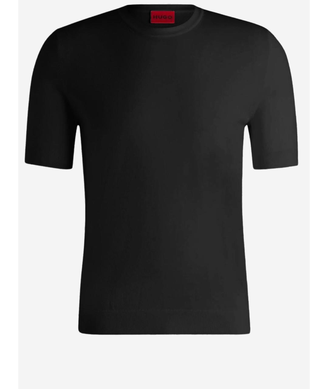 HUGO BOSS Черный вискозный джемпер / свитер, фото 4