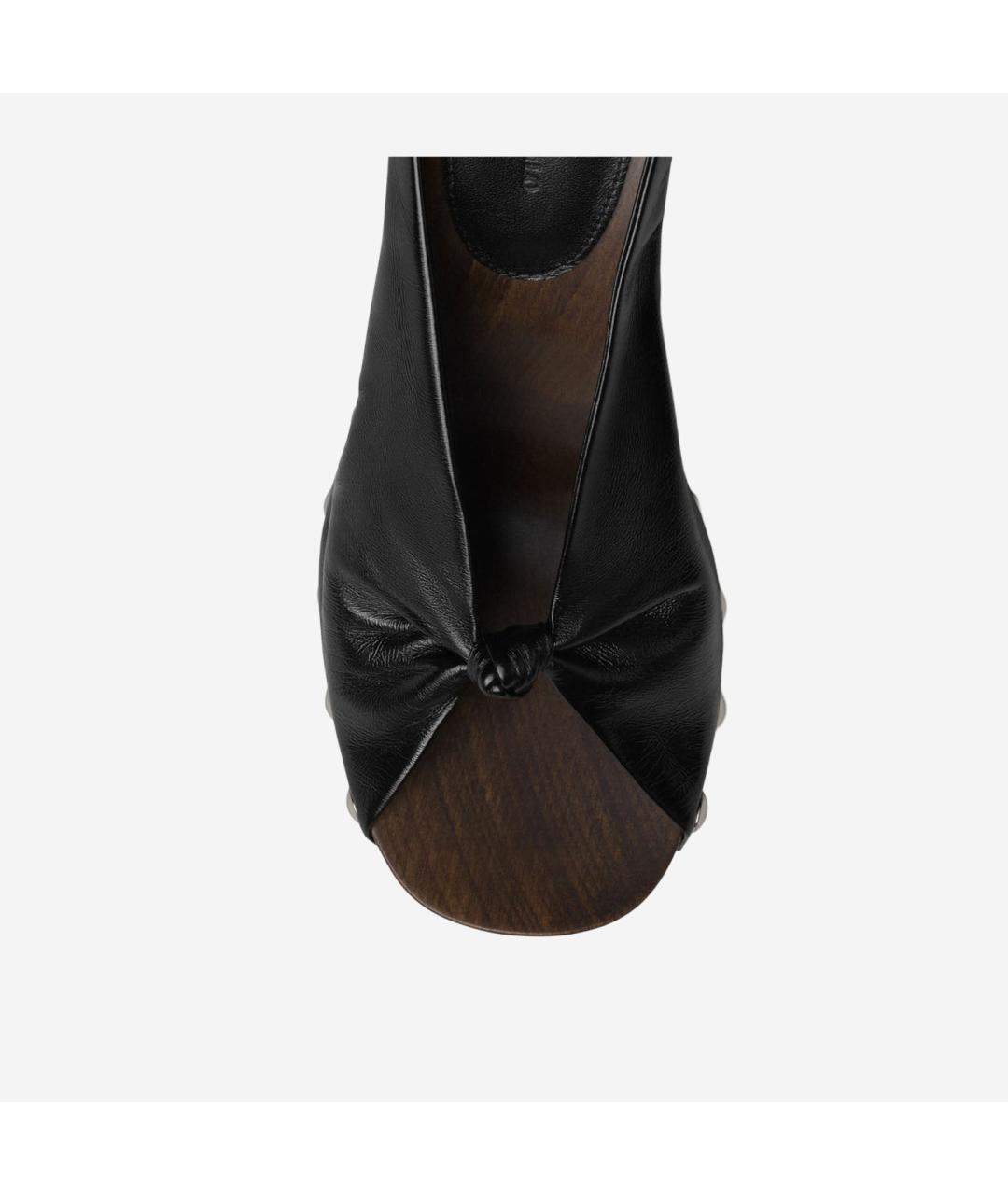 PHOEBE PHILO Черные кожаные туфли, фото 4