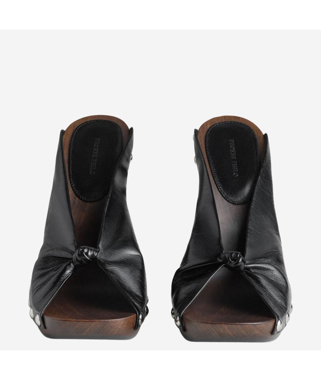 PHOEBE PHILO Черные кожаные туфли, фото 2