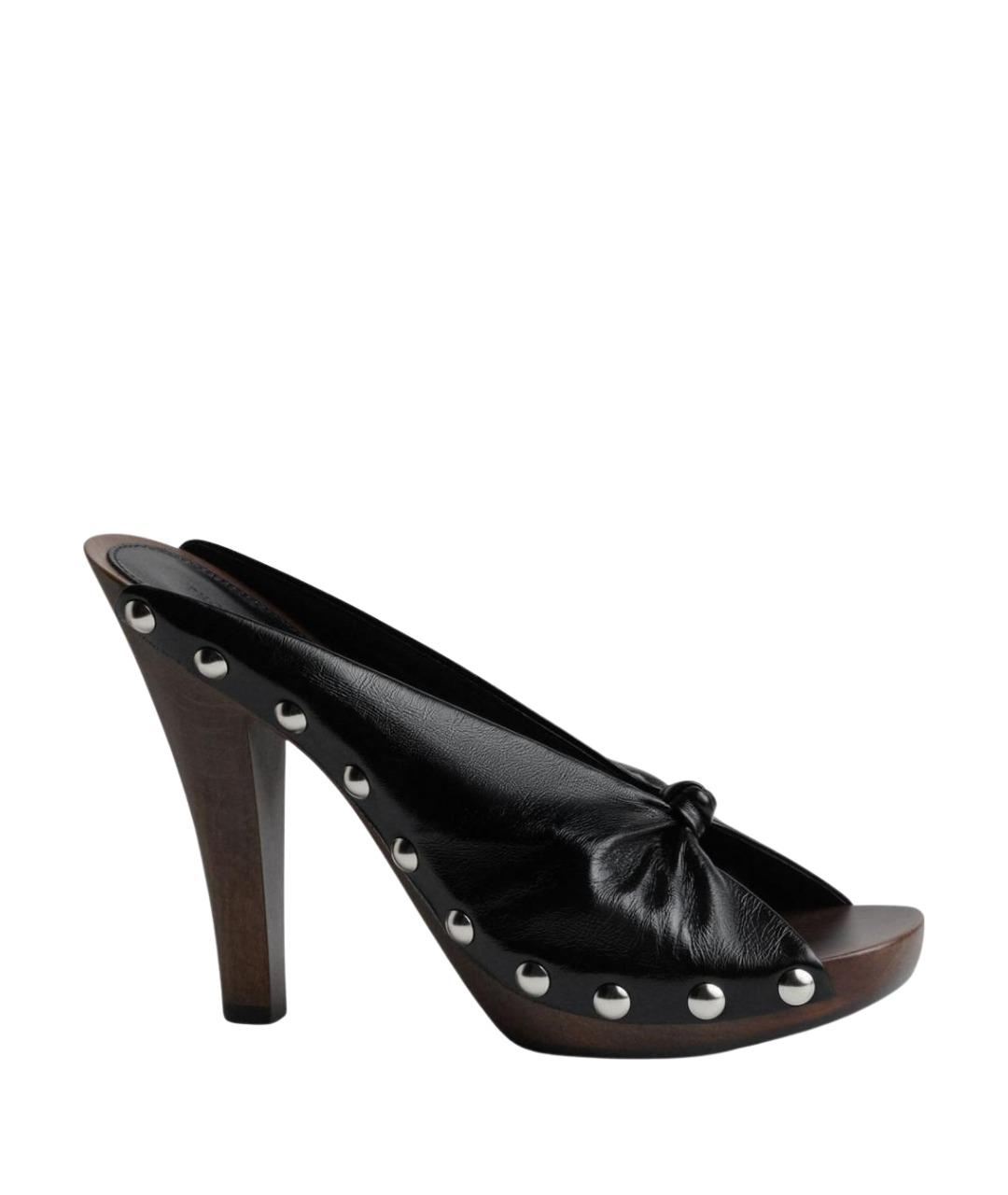 PHOEBE PHILO Черные кожаные туфли, фото 1