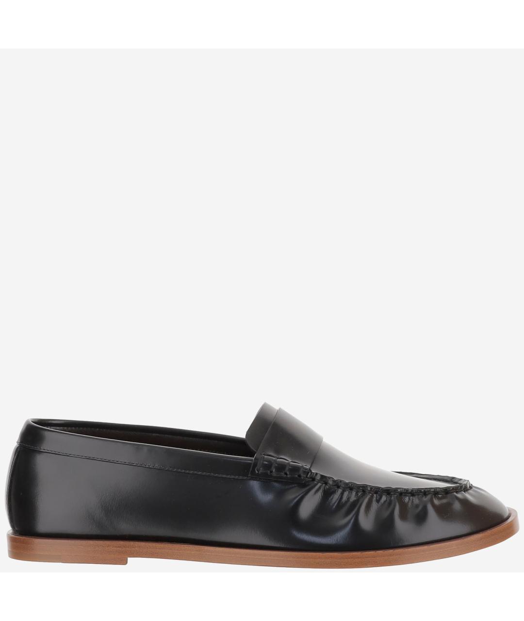 THE ROW Черные кожаные лоферы, фото 6