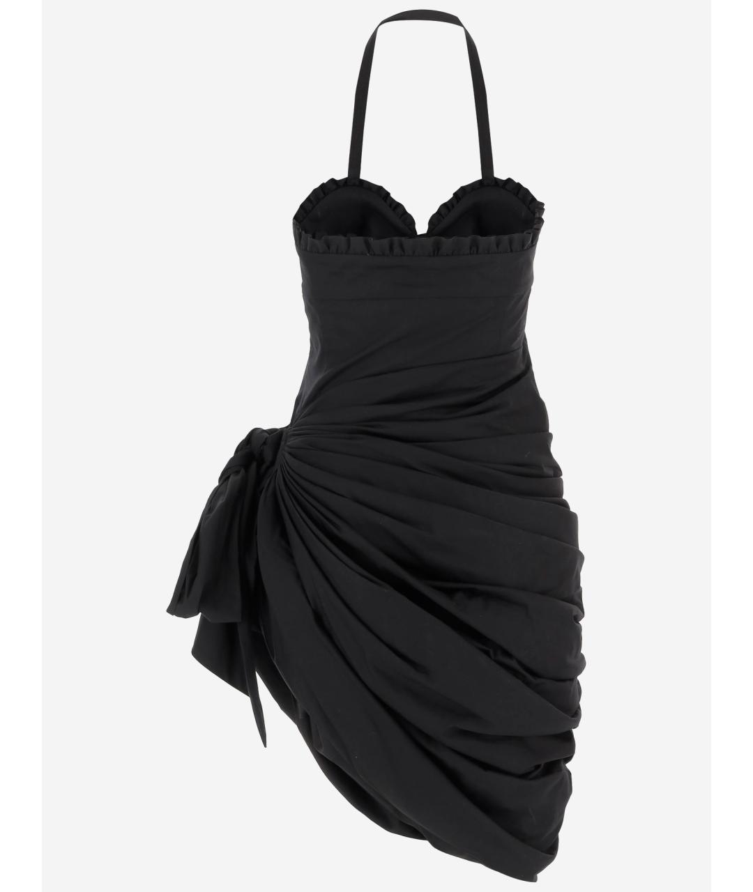 CHLOE Черное хлопковое коктейльное платье, фото 2