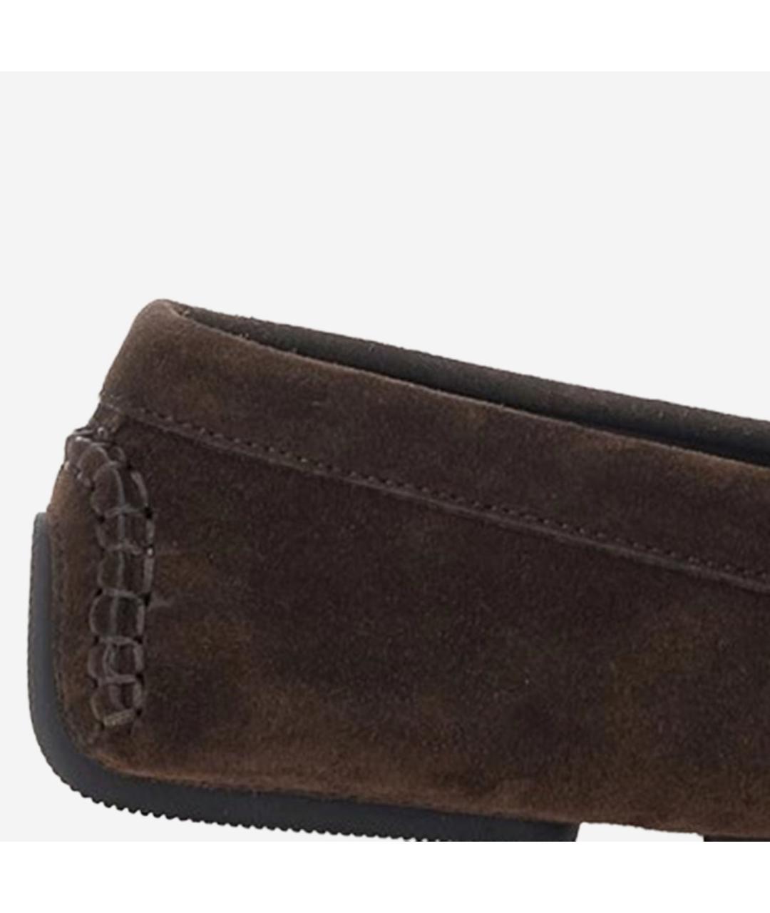 THE ROW Коричневые замшевые мокасины, фото 5